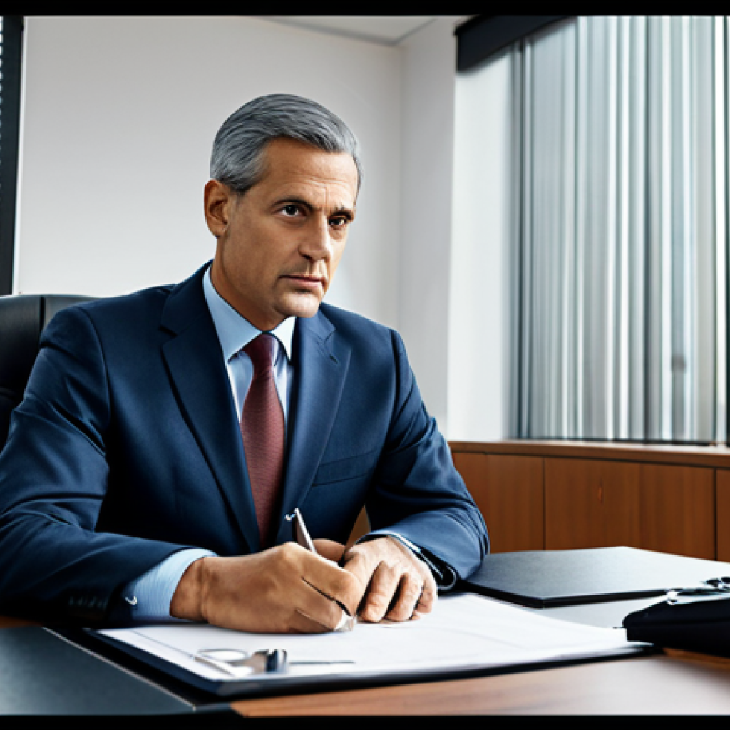 **

A responsible government official, fully clothed in professional attire, working diligently in an office setting.  Focus on accountability and preventing corruption. The scene should evoke a sense of trust and transparency. Safe for work, appropriate content, professional, perfect anatomy, natural proportions.

**