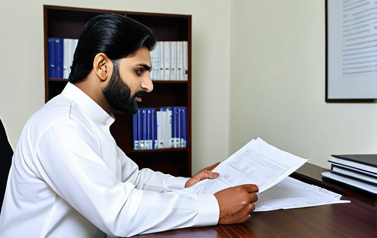 **

"A competent property manager, fully clothed in a modest shalwar kameez, reviewing documents in a well-lit office with Urdu script visible in the background, safe for work, appropriate content, professional attire, perfect anatomy, natural proportions, high quality, family-friendly."

**