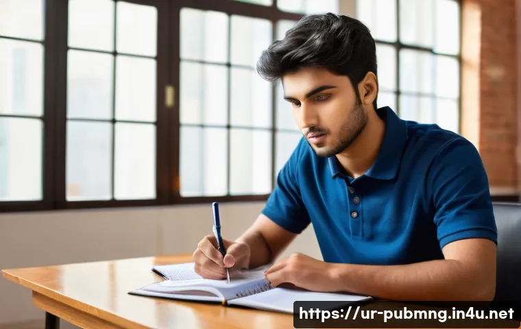 공공관리사 시험 준비 과정에서의 시간 관리 방법 - **Prompt: Focused Study Session with Effective Time Management**
    "A young Pakistani male student...