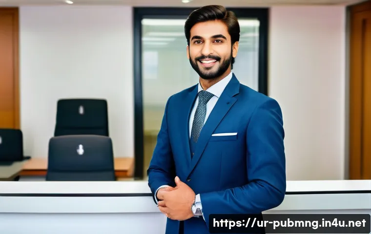 공공관리사 자격증 취득 동기 부여 - **Prompt for a confident public administrator in a modern setting:**
    "A young, confident Pakista...