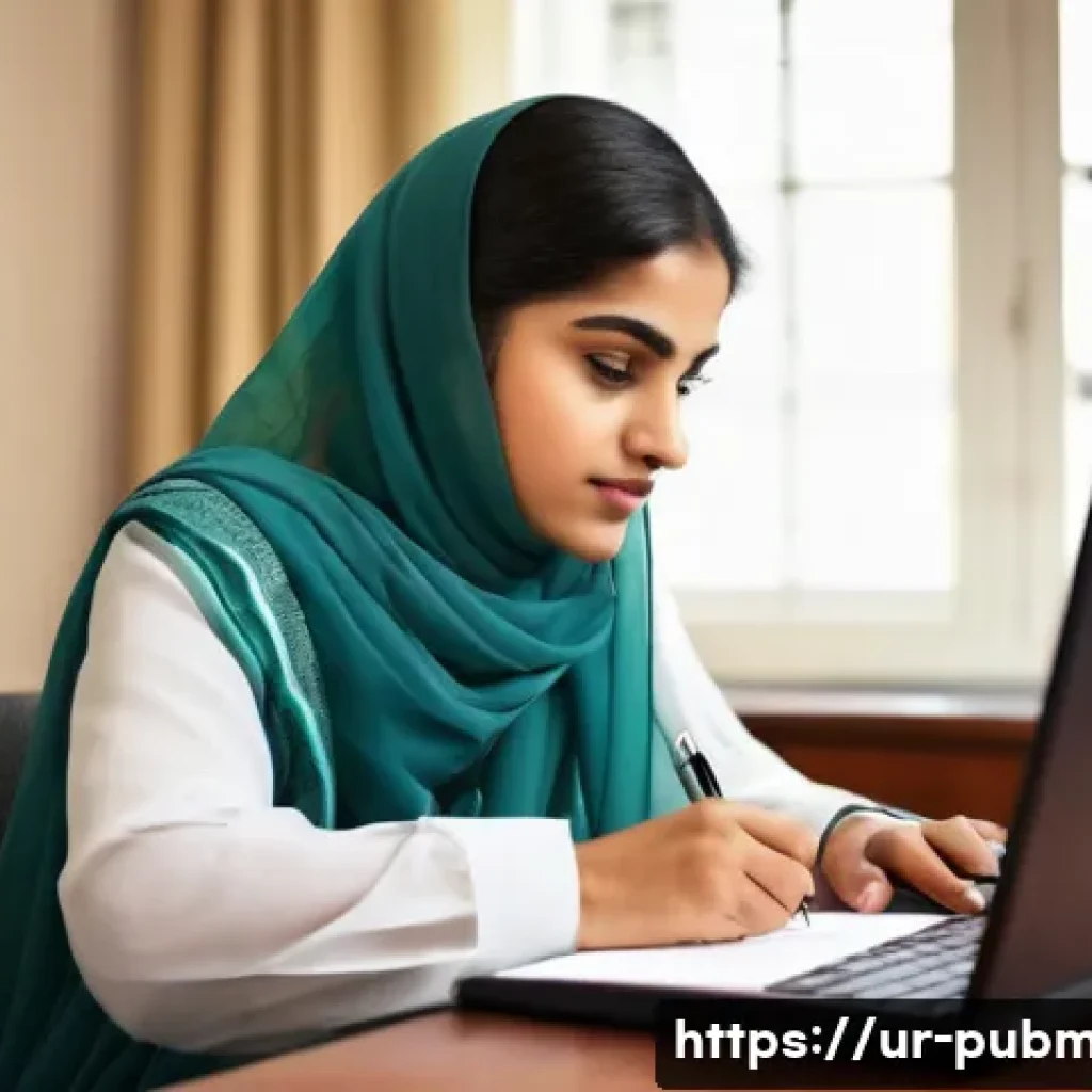 공공관리사 자격증의 장점과 단점 분석 - **Prompt:** A diligent young Pakistani professional, depicted as either male or female, wearing smar...
