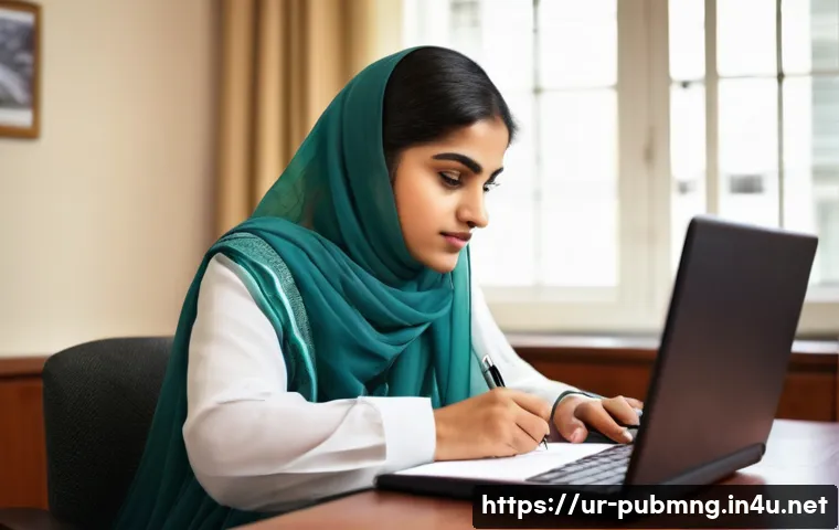 공공관리사 자격증의 장점과 단점 분석 - **Prompt:** A diligent young Pakistani professional, depicted as either male or female, wearing smar...