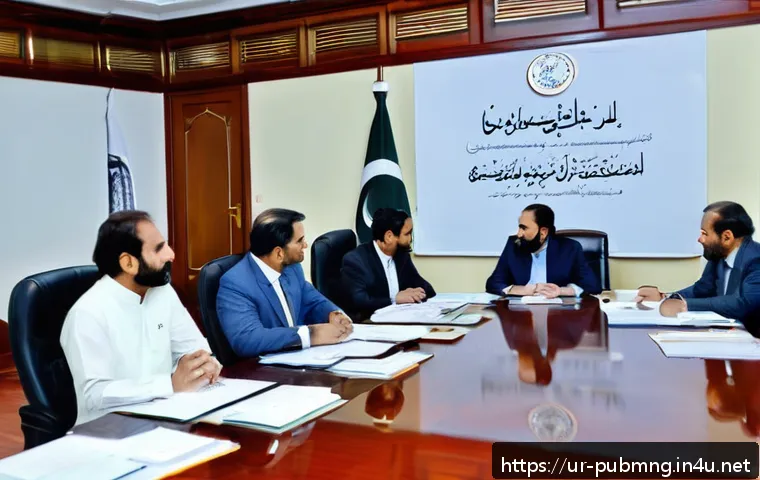 공공관리사와 관련된 법적 문제 해결 사례 - A modern public administration office in Pakistan with a diverse team of professionals in formal att...