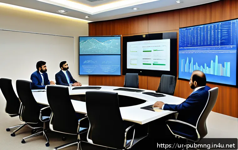 공공관리사 자격증 취득 후 진로 - A professional public administrator in a modern Pakistani government office, wearing formal business...
