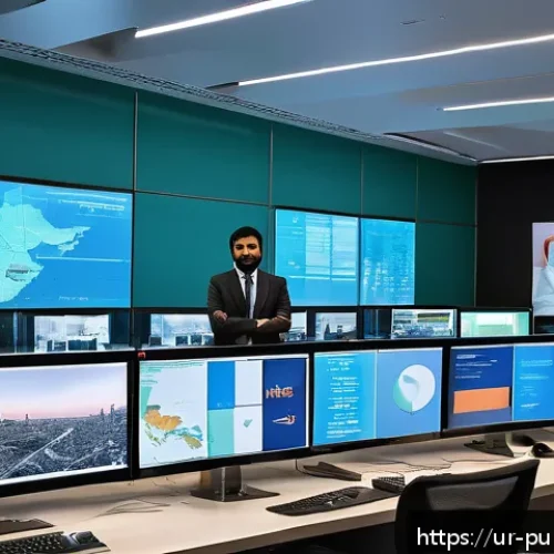 Home 30 공공관리사 실기시험에서 자주 나오는 문제 유형 - A detailed illustration of a modern Pakistani government office implementing digital governance refo...